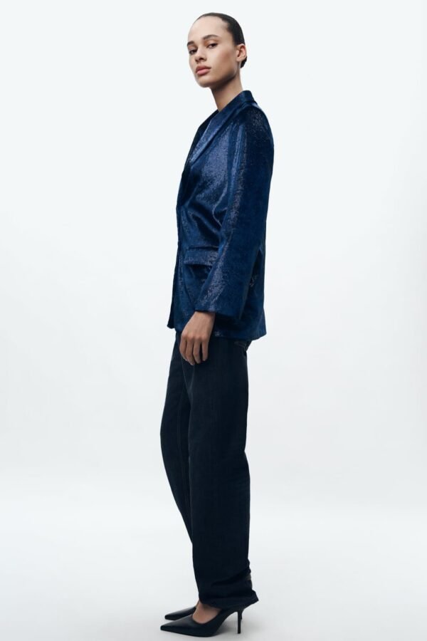 ZW COLLECTION VELVET BLAZER - Image 2