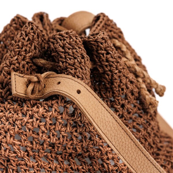 Raffia Bucket Bag - Image 2