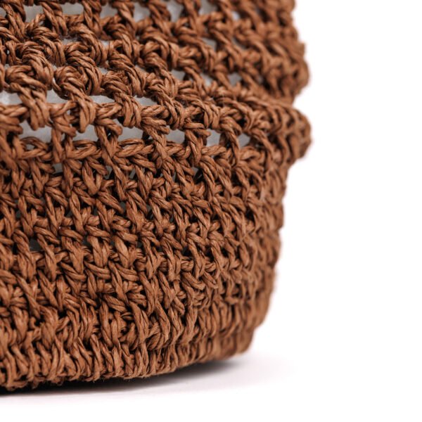 Raffia Bucket Bag - Image 3