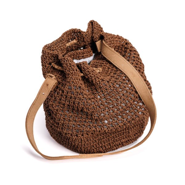 Raffia Bucket Bag - Image 4