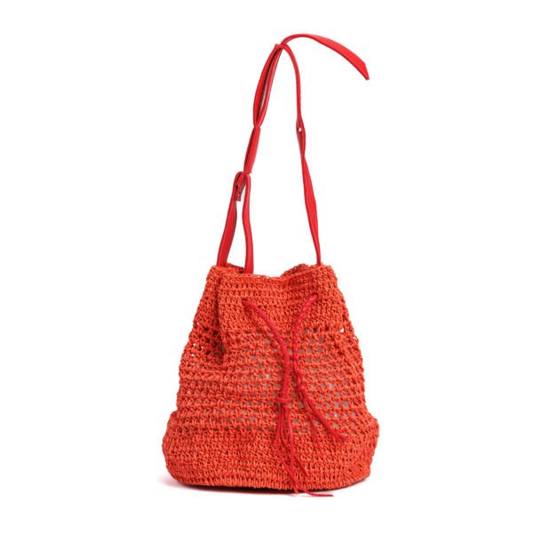 Raffia Bucket Bag - Image 5