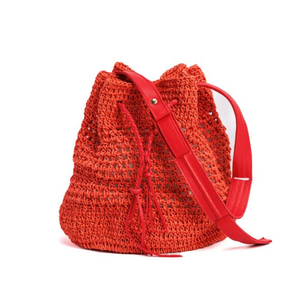 Raffia Bucket Bag