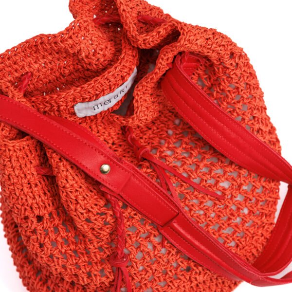 Raffia Bucket Bag - Image 3