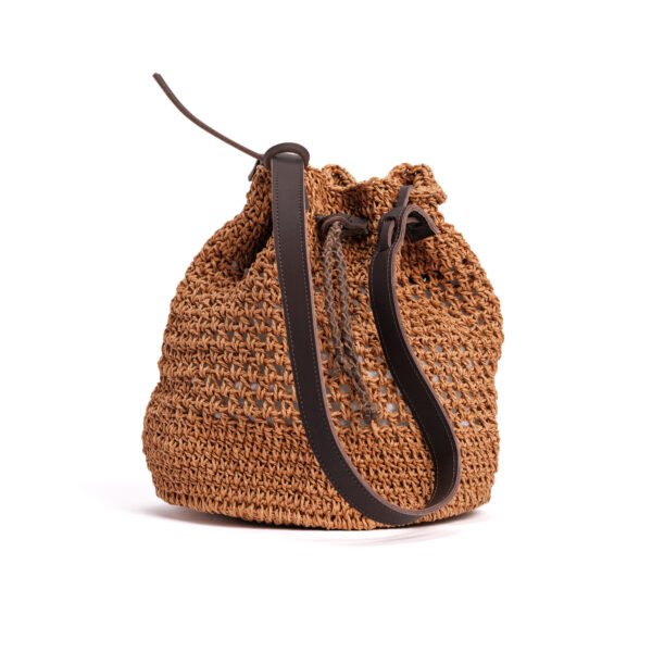 Raffia Bucket Bag