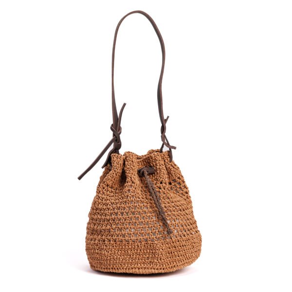 Raffia Bucket Bag - Image 2