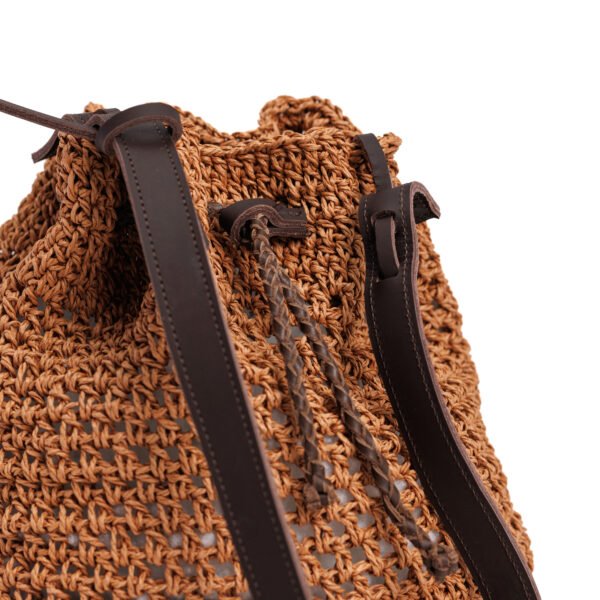 Raffia Bucket Bag - Image 3
