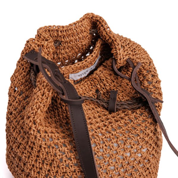 Raffia Bucket Bag - Image 4