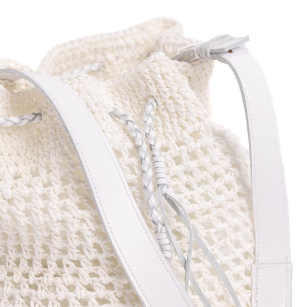 Raffia Bucket Bag - Image 3