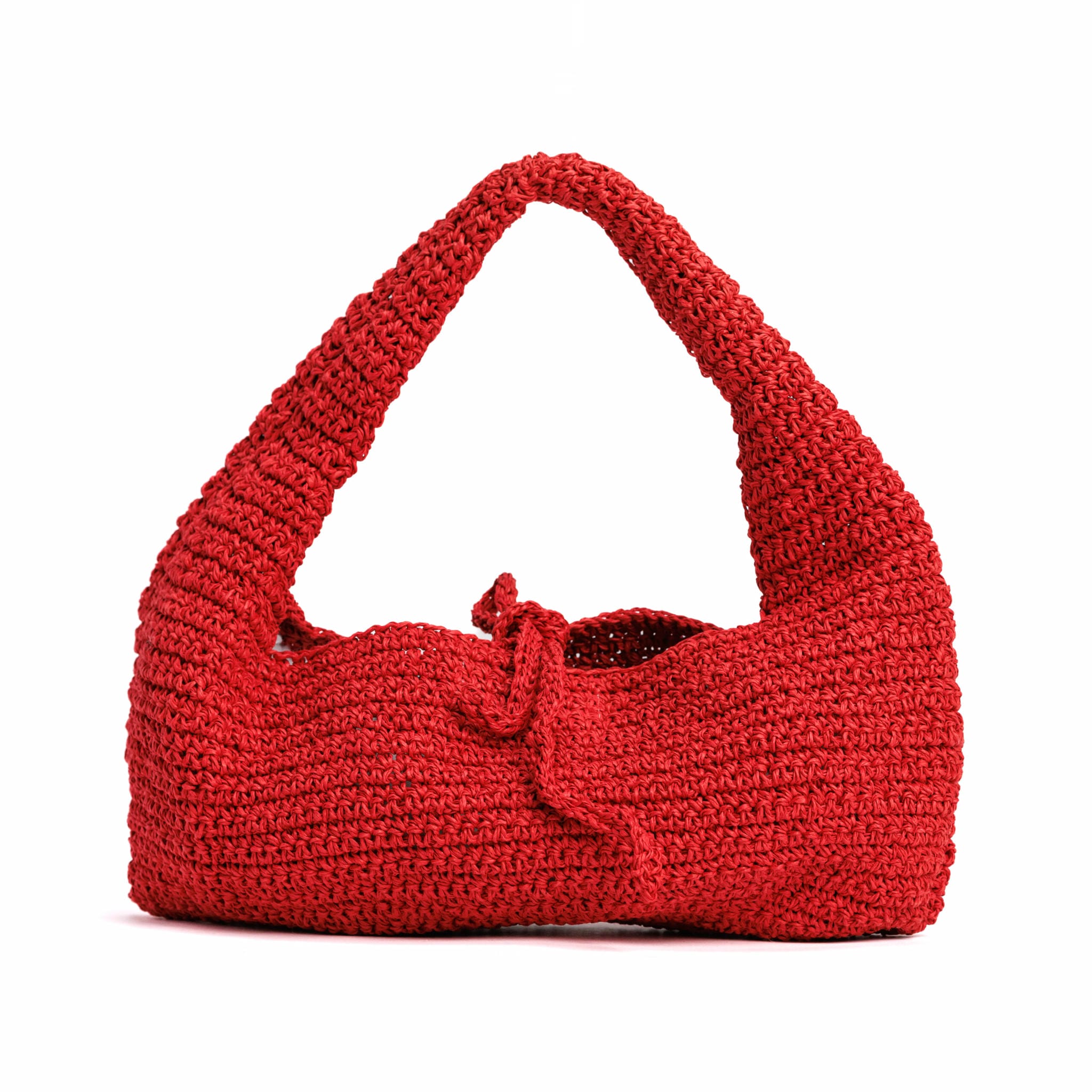 215A0295-scaled Half Moon Raffia Bag - Image 1
