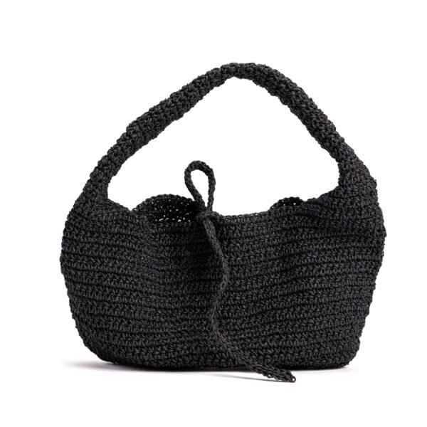 Half Moon Raffia Bag