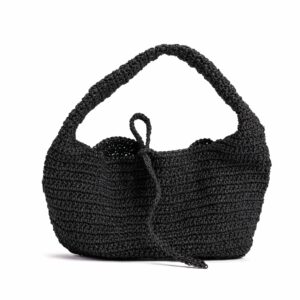 Half Moon Raffia Bag