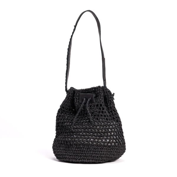 Raffia Bucket Bag