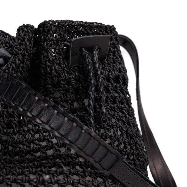 Raffia Bucket Bag - Image 3