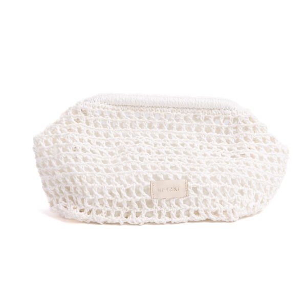 Cloud Raffia Clutch