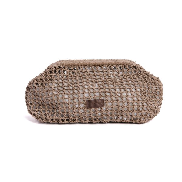 Cloud Raffia Clutch