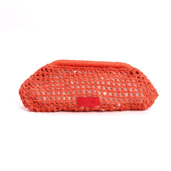 Cloud Raffia Clutch