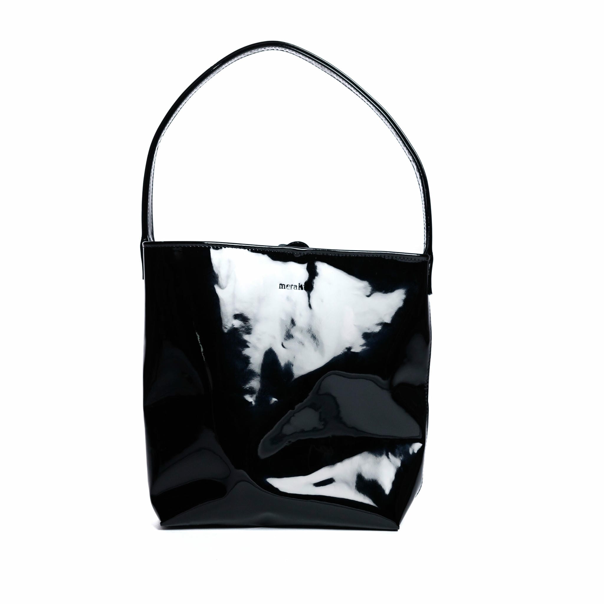 215A0135-scaled Bucket Patent Leather Bag - Image 1
