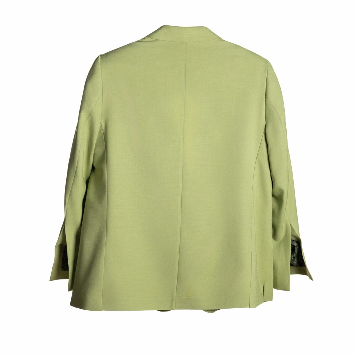 Classic Spring Olive Linen Blazer - Image 5