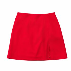 Red Wool Skirt