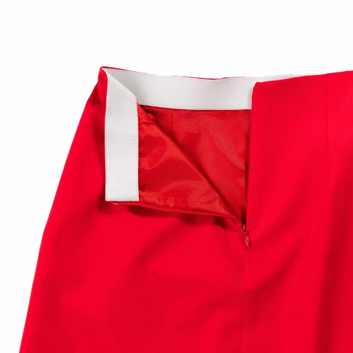 Red Wool Skirt - Image 3