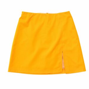 Orange Wool Skirt