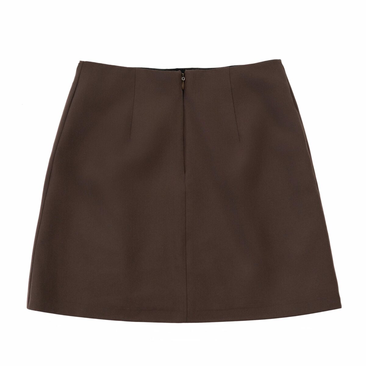 Brown Wool Skirt - Image 3
