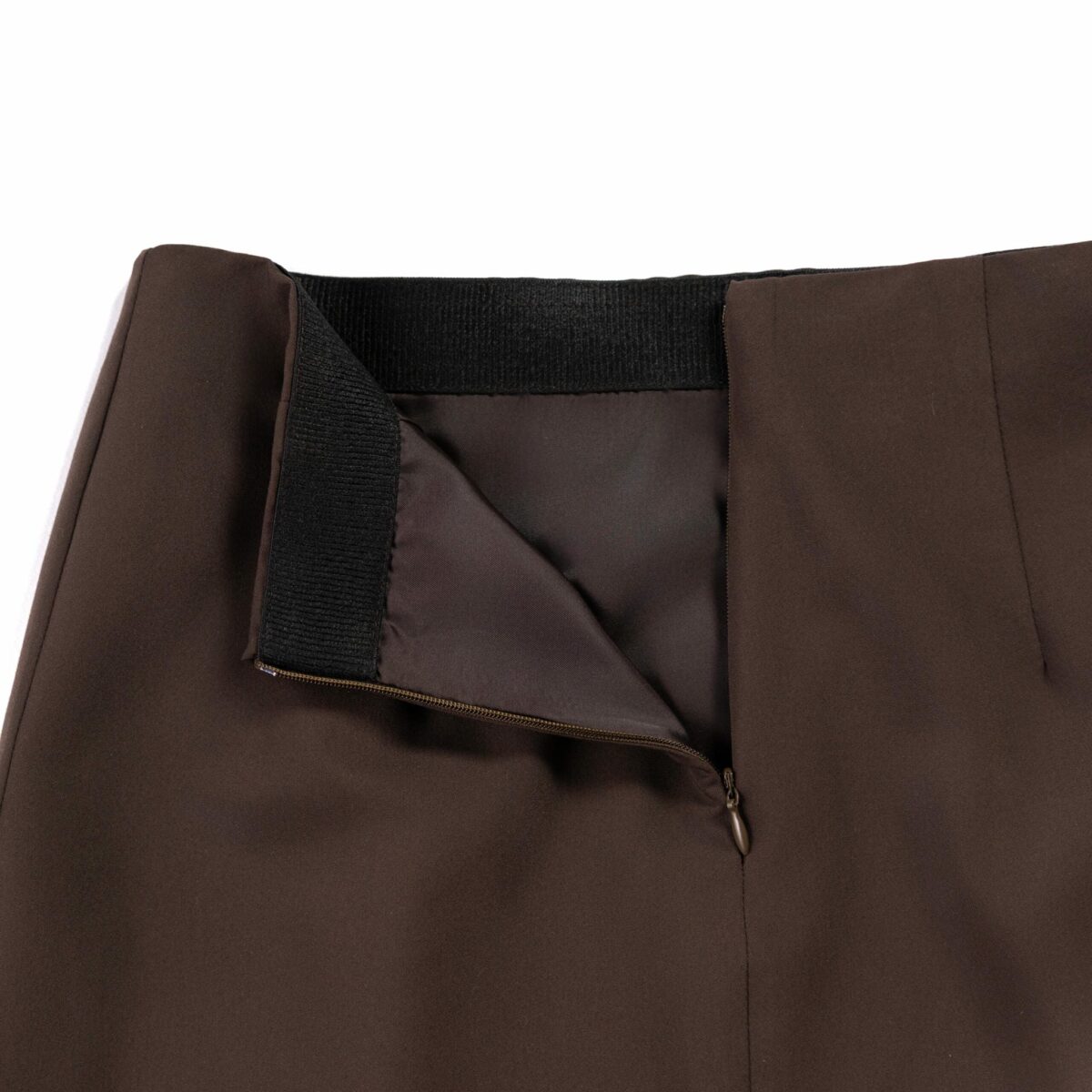 Brown Wool Skirt - Image 2