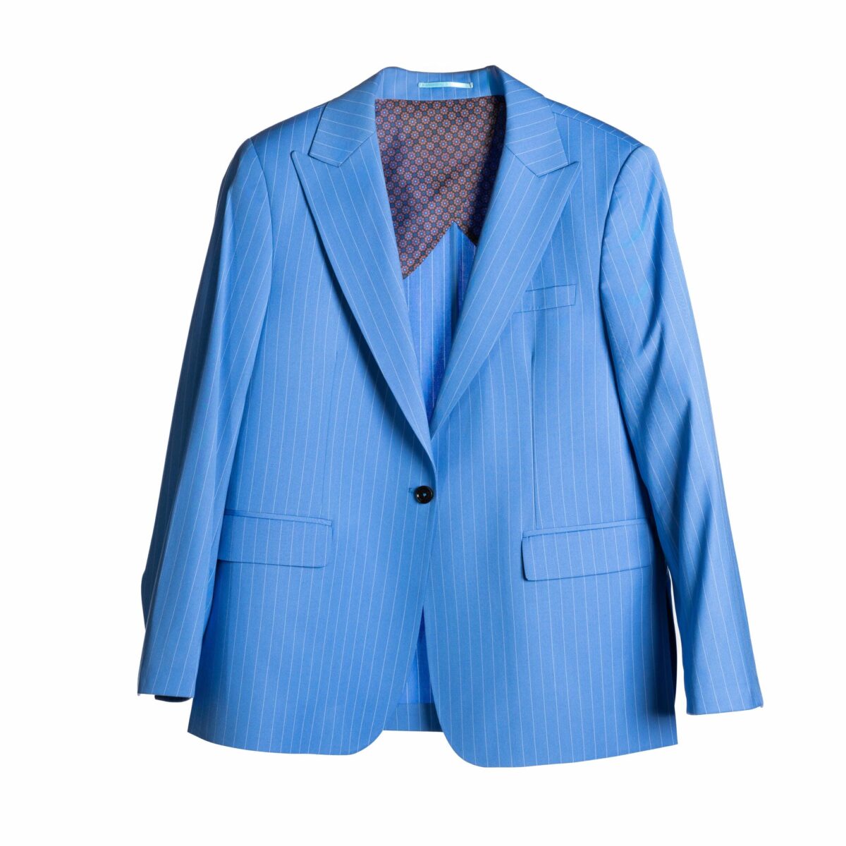 Classic Electric Blue Wool Blazer - Image 4