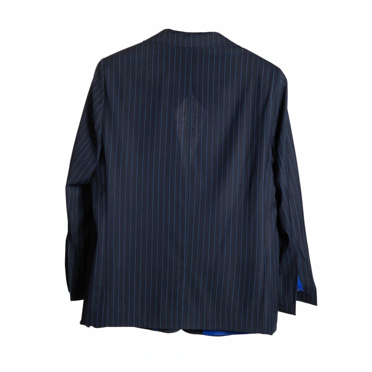 Classic Midnight Striped Wool Blazer - Image 6