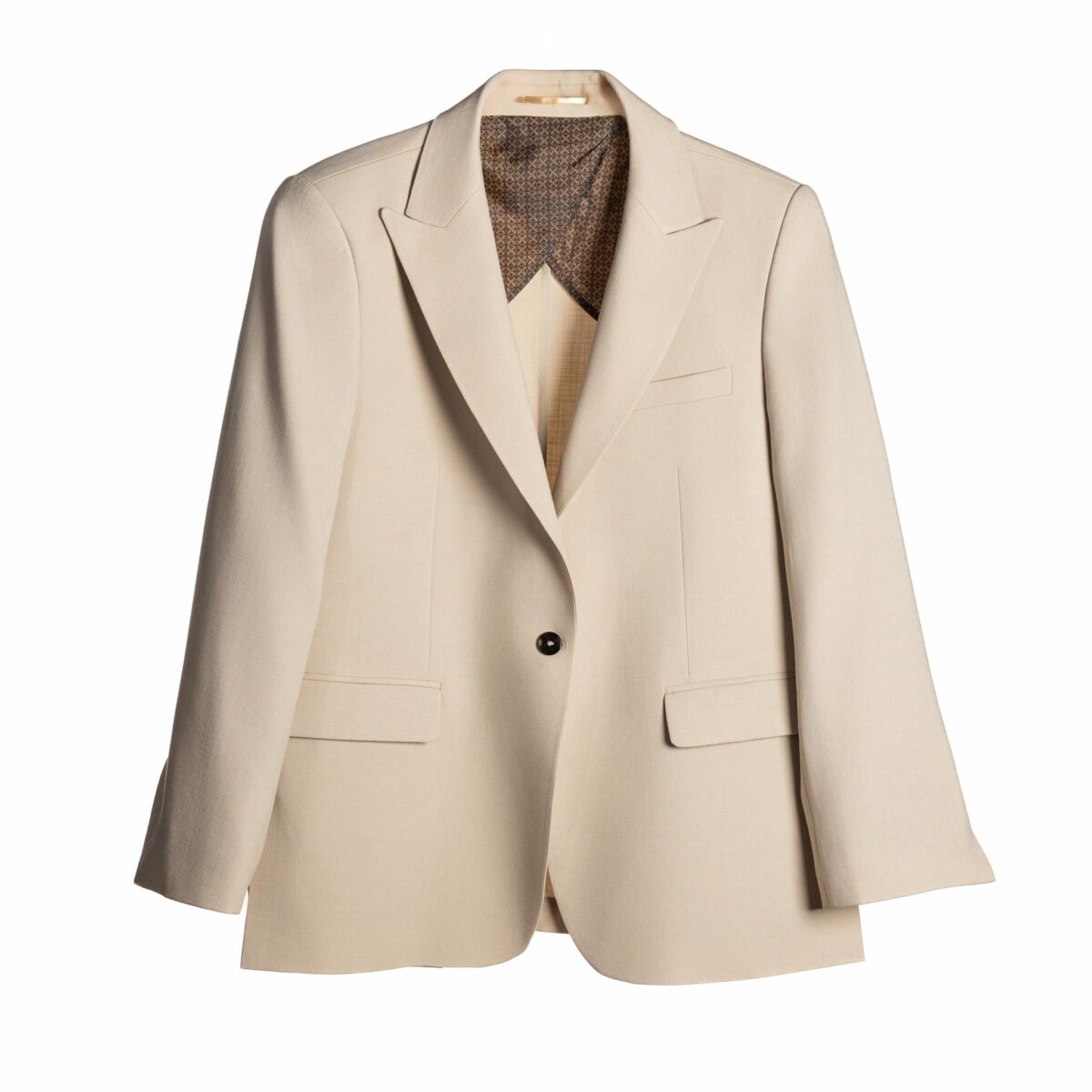Classic Beige Linen Blazer - Image 5