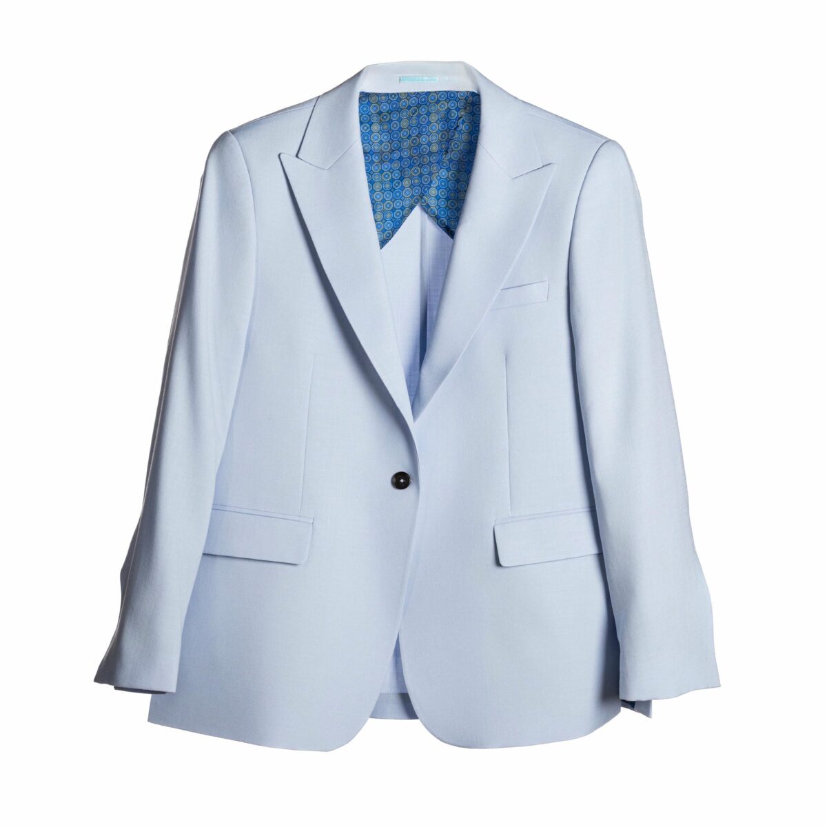 Classic Sky Blue Linen Blazer - Image 5