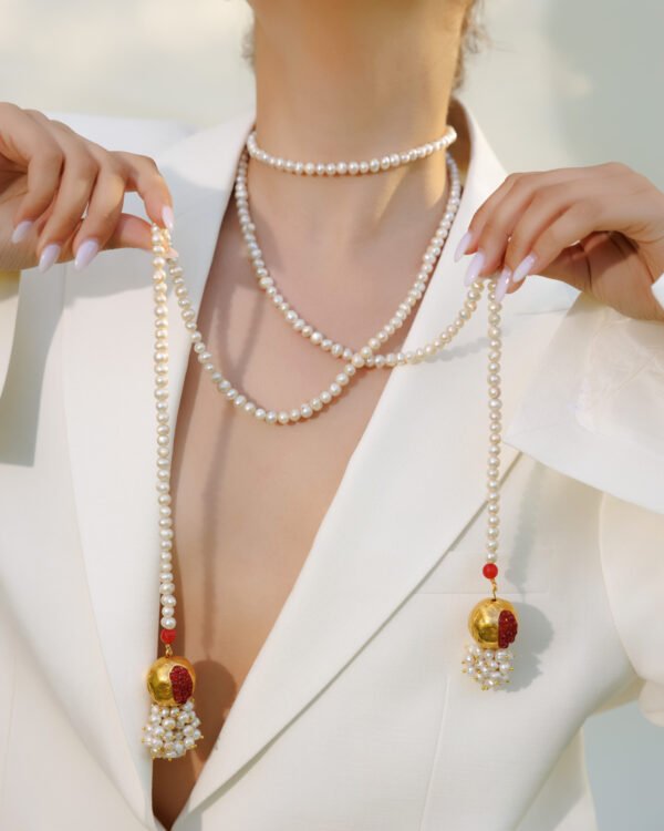 Pearl and Stones Necklace - Image 2