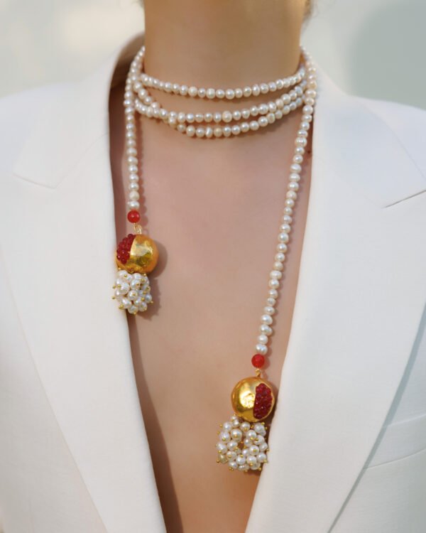 Pearl and Stones Necklace - Image 3