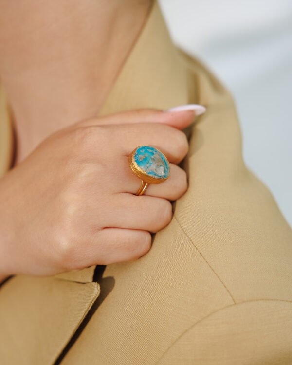 Turquoise Blue Ring - Image 2