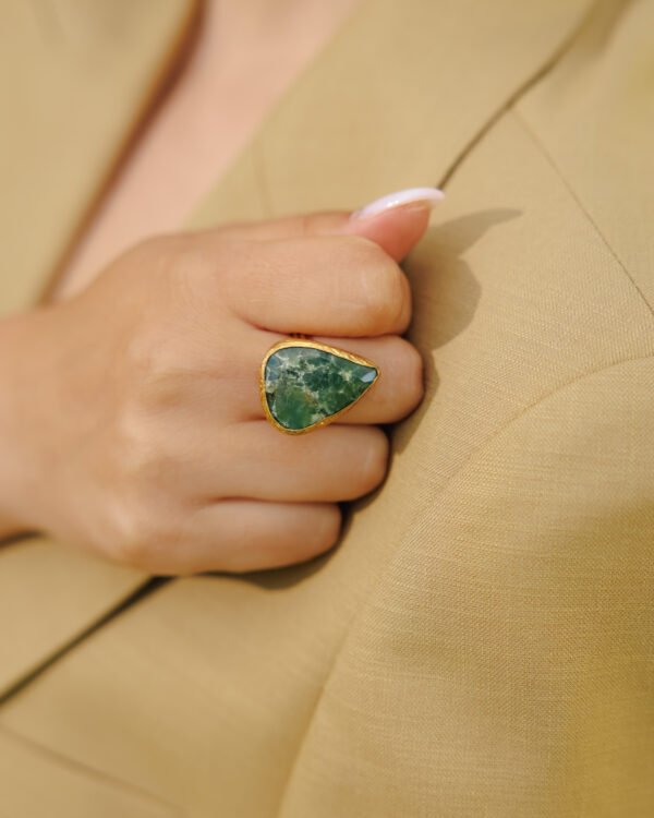 Green Malachite Ring - Image 2