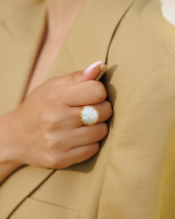White Moon Ring - Image 2