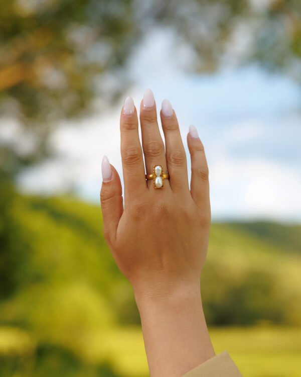 White Pearl Ring - Image 2
