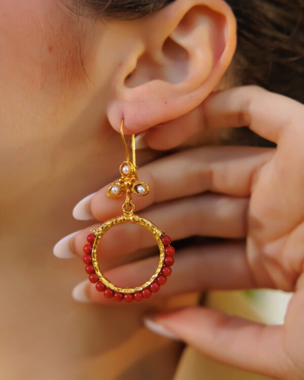 Pearl Drop Earrings - Image 2