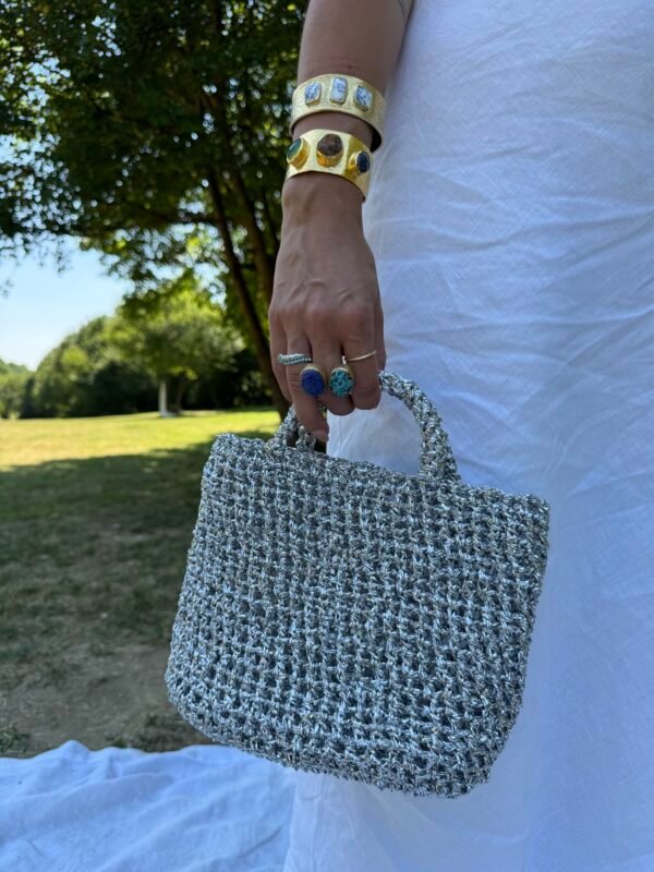 Metalic Bucket Bag