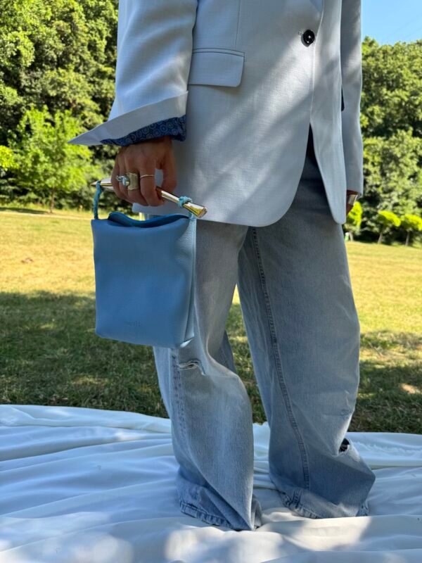 Patent Leather Bucket Bag - Image 2
