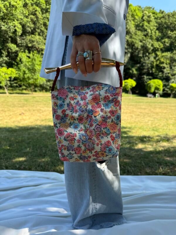 Patent Leather Bucket Bag