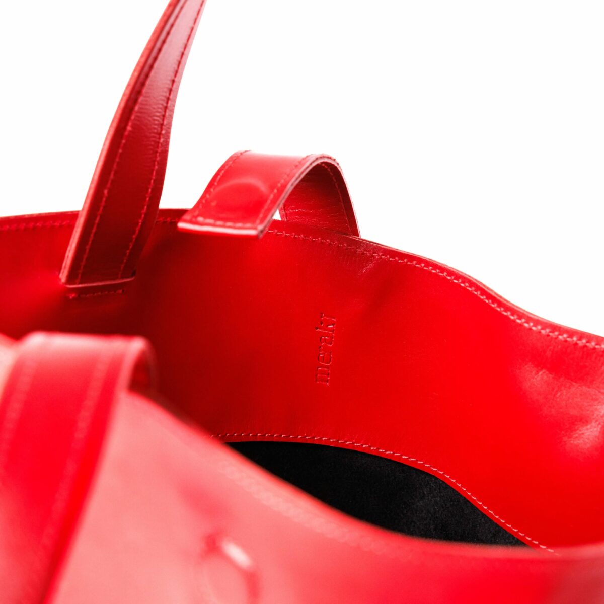 Red Bucket Bag - Image 2