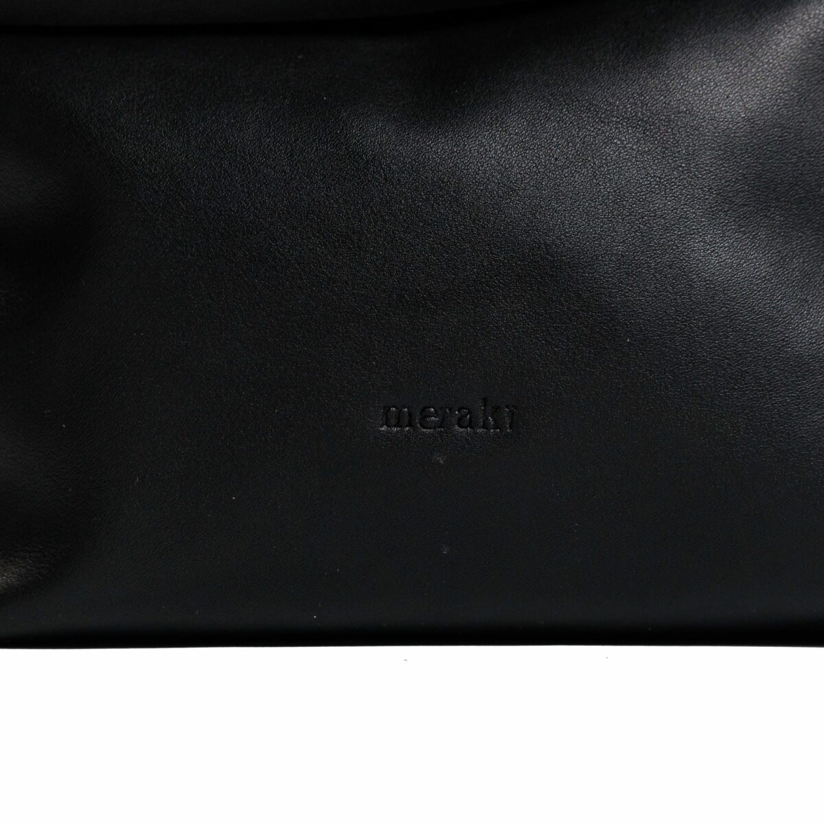 Nori - black leather roll clutch - Image 2