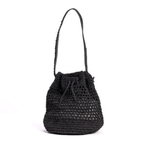 Raffia Bucket Bag