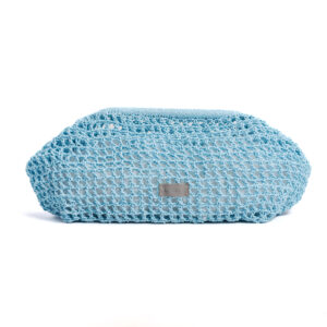 Cloud Raffia Clutch
