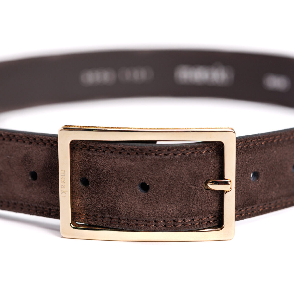 Dark Brown Leather Belt - Image 4