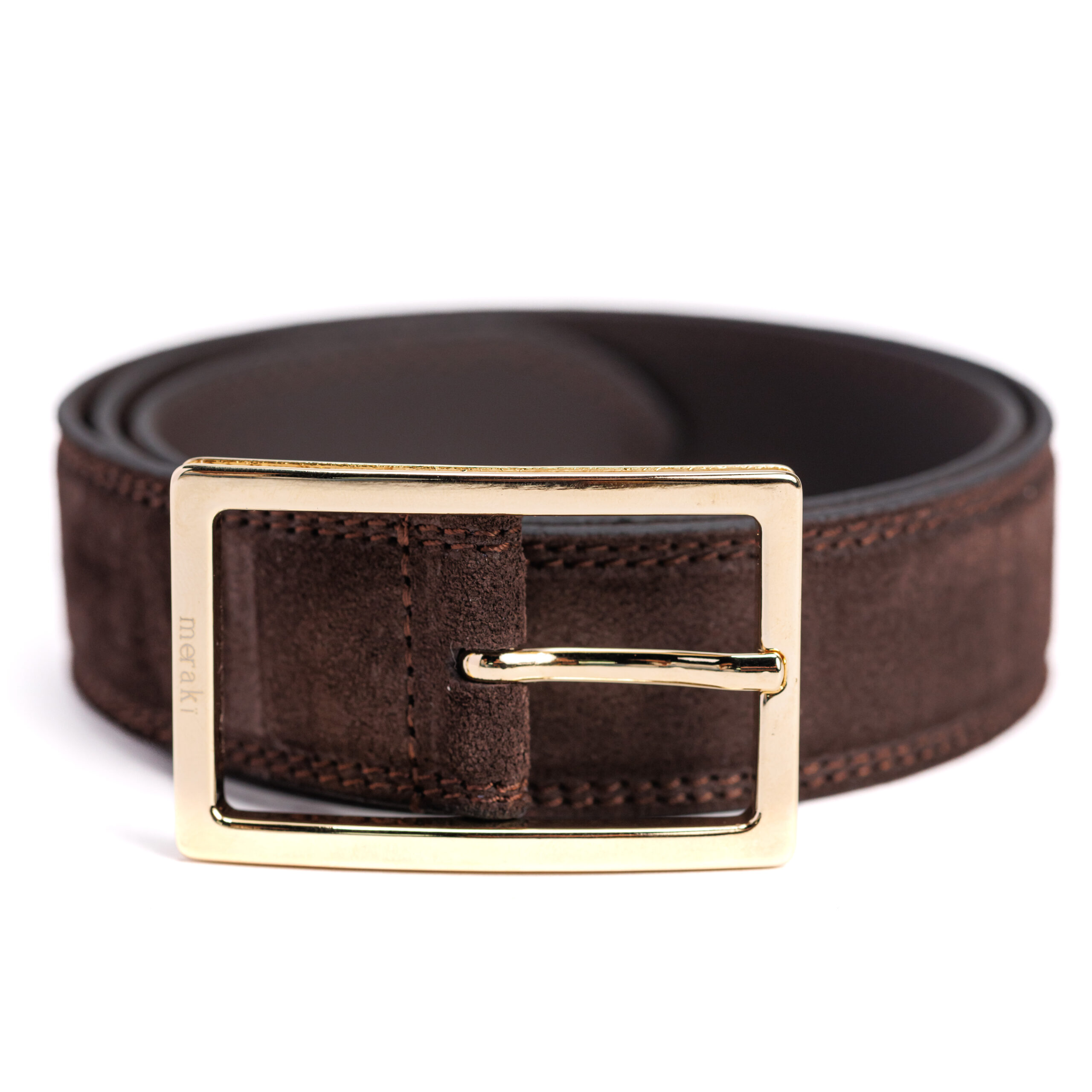 215A0480-scaled-1 Dark Brown Leather Belt - Image 1