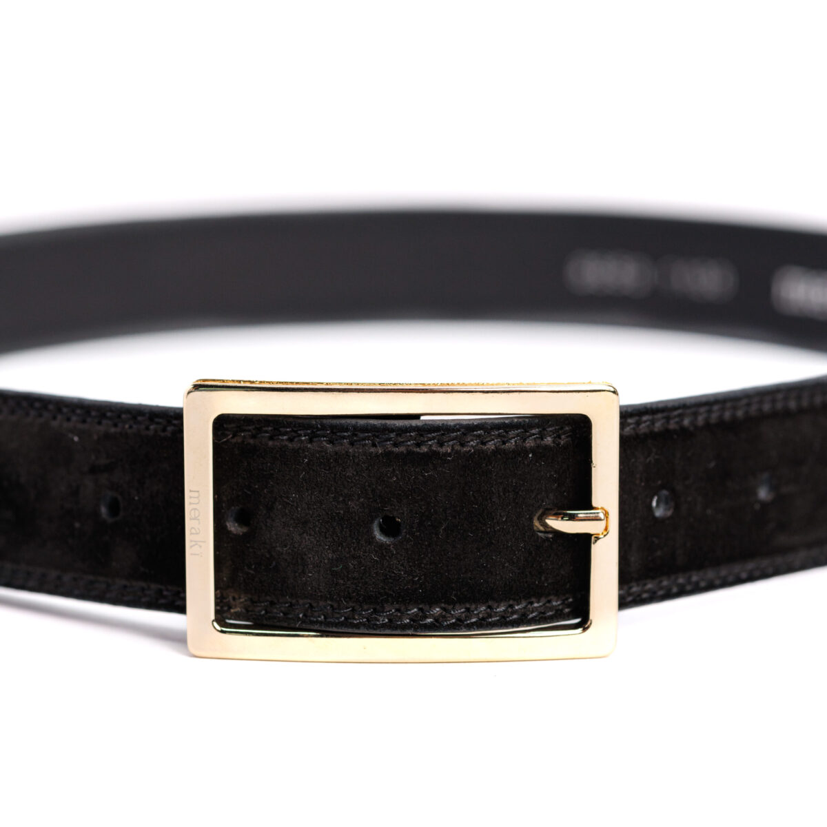 Black Leather Belt - Image 2