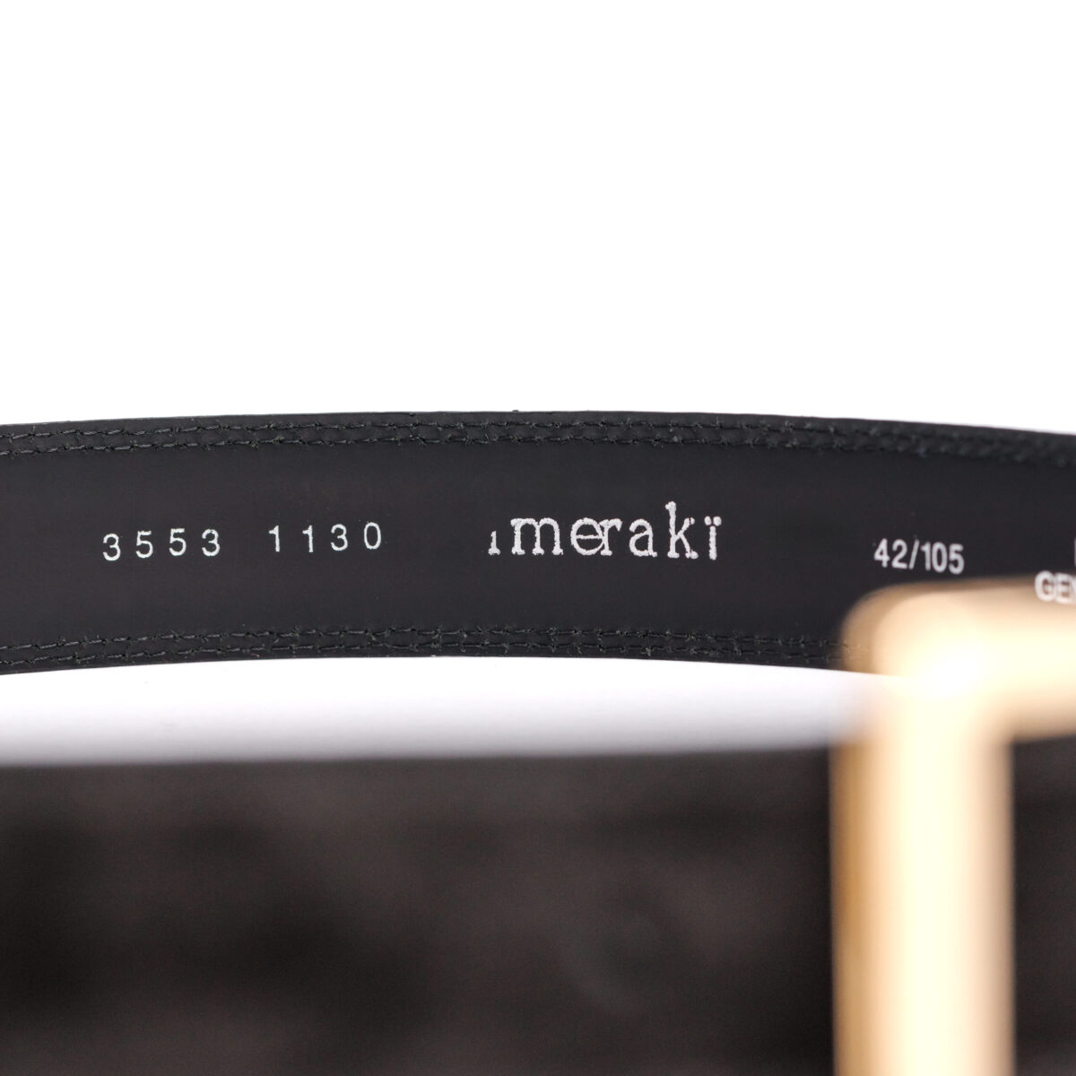 Black Leather Belt - Image 4