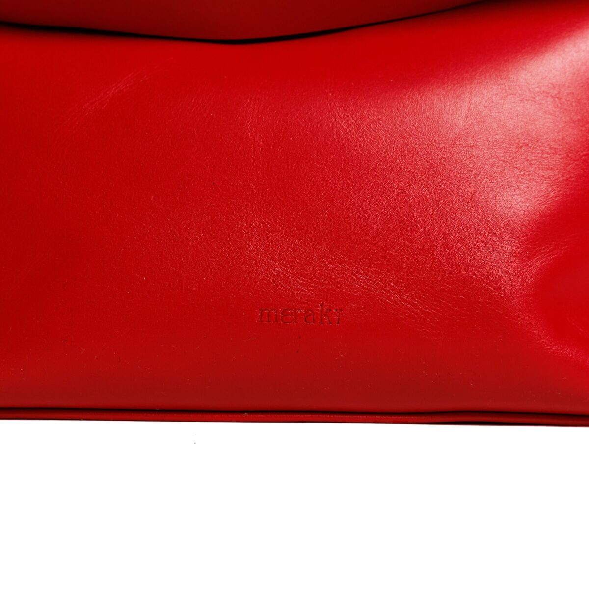 Nori - Red leather roll clutch - Image 3